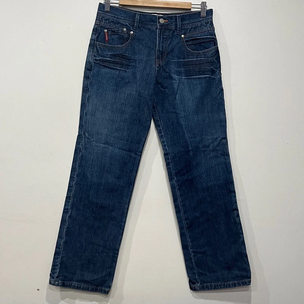 Lee Cooper Straight Leg Mid Dark Blue Denim size 30 - Picture 4 of 16